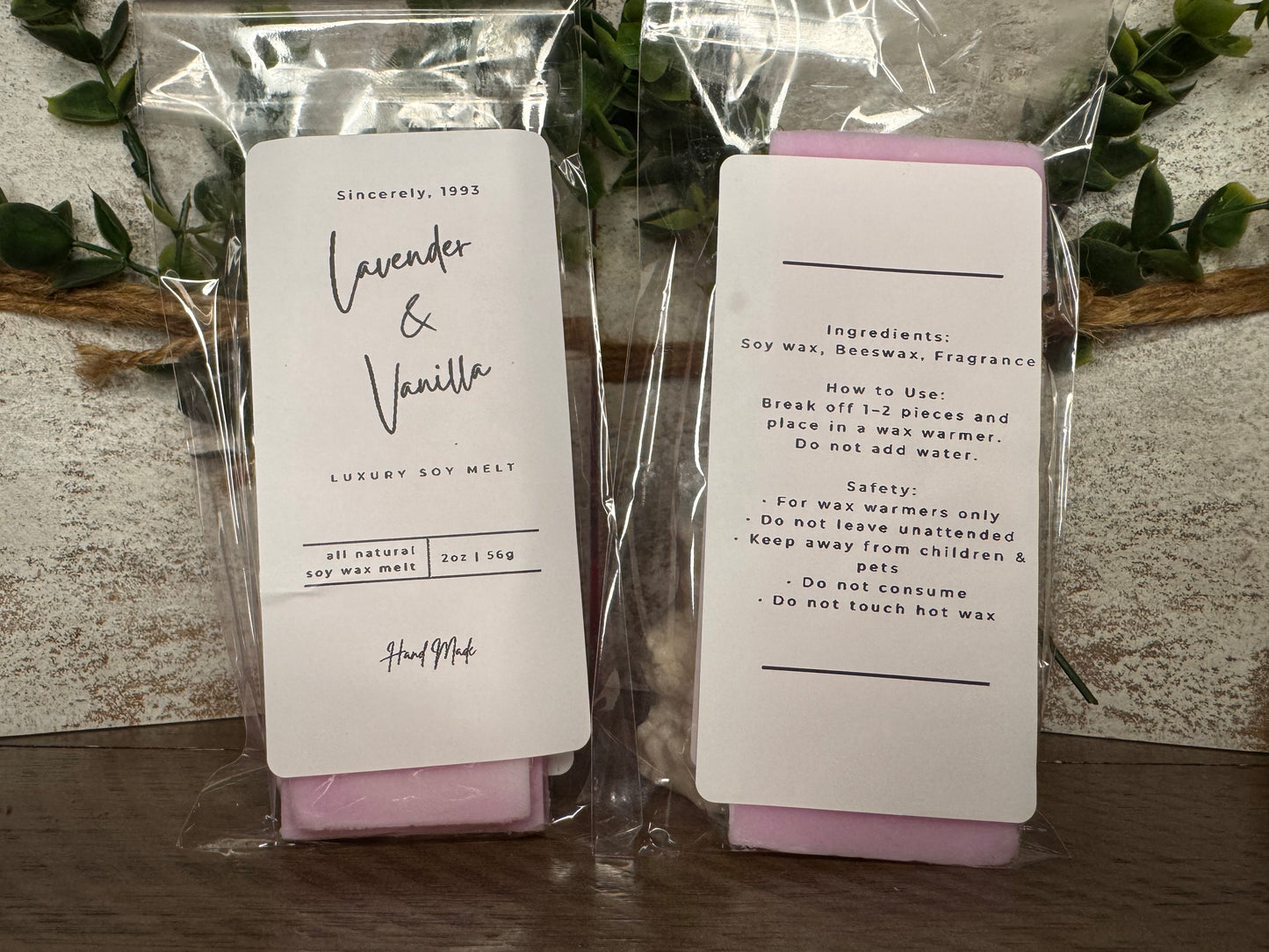 Lavender & Vanilla Wax Melt